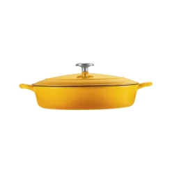 Tramontina Enameled Cast-Iron 4-qt. Covered Braiser 10 Tramontina Enameled Cast-Iron 4-qt. Covered Braiser -Tramontina 1250869 ALT2