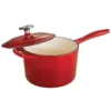 Tramontina Enameled Cast-Iron 2 1/2-qt. Covered Saucepan 1 Tramontina Enameled Cast-Iron 2 1/2-qt. Covered Saucepan -Tramontina 1250871 Red