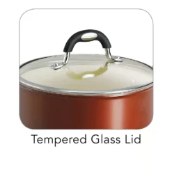 Tramontina Ceramica 3-qt. Porcelain Enamel Covered Saucepan 9 Tramontina Ceramica 3-qt. Porcelain Enamel Covered Saucepan -Tramontina 1281643 ALT2