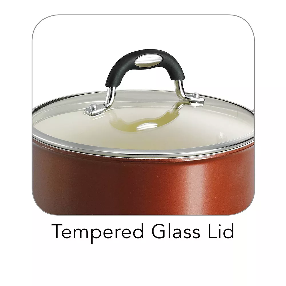 Tramontina Ceramica 3-qt. Porcelain Enamel Covered Saucepan 5 Tramontina Ceramica 3-qt. Porcelain Enamel Covered Saucepan - Image 3