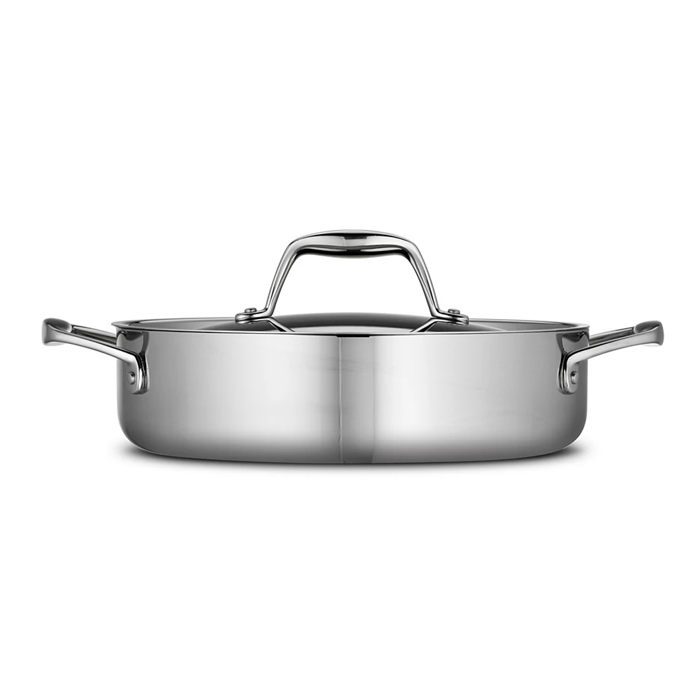 Tramontina Gourmet Tri-Ply Clad Stainless Steel 3-qt. Braiser 4 Tramontina Gourmet Tri-Ply Clad Stainless Steel 3-qt. Braiser - Image 2