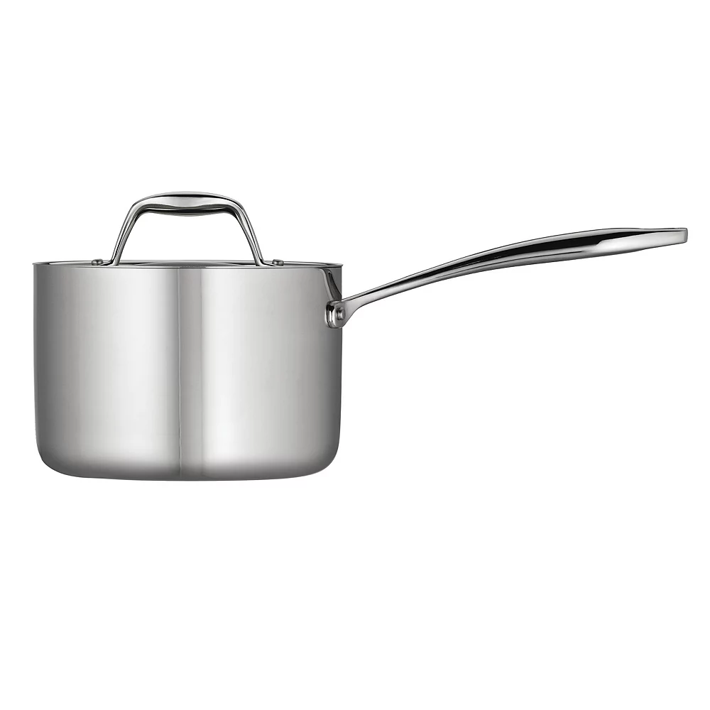 Tramontina Gourmet Tri-Ply Clad Stainless Steel 2-qt. Saucepan 3 Tramontina Gourmet Tri-Ply Clad Stainless Steel 2-qt. Saucepan