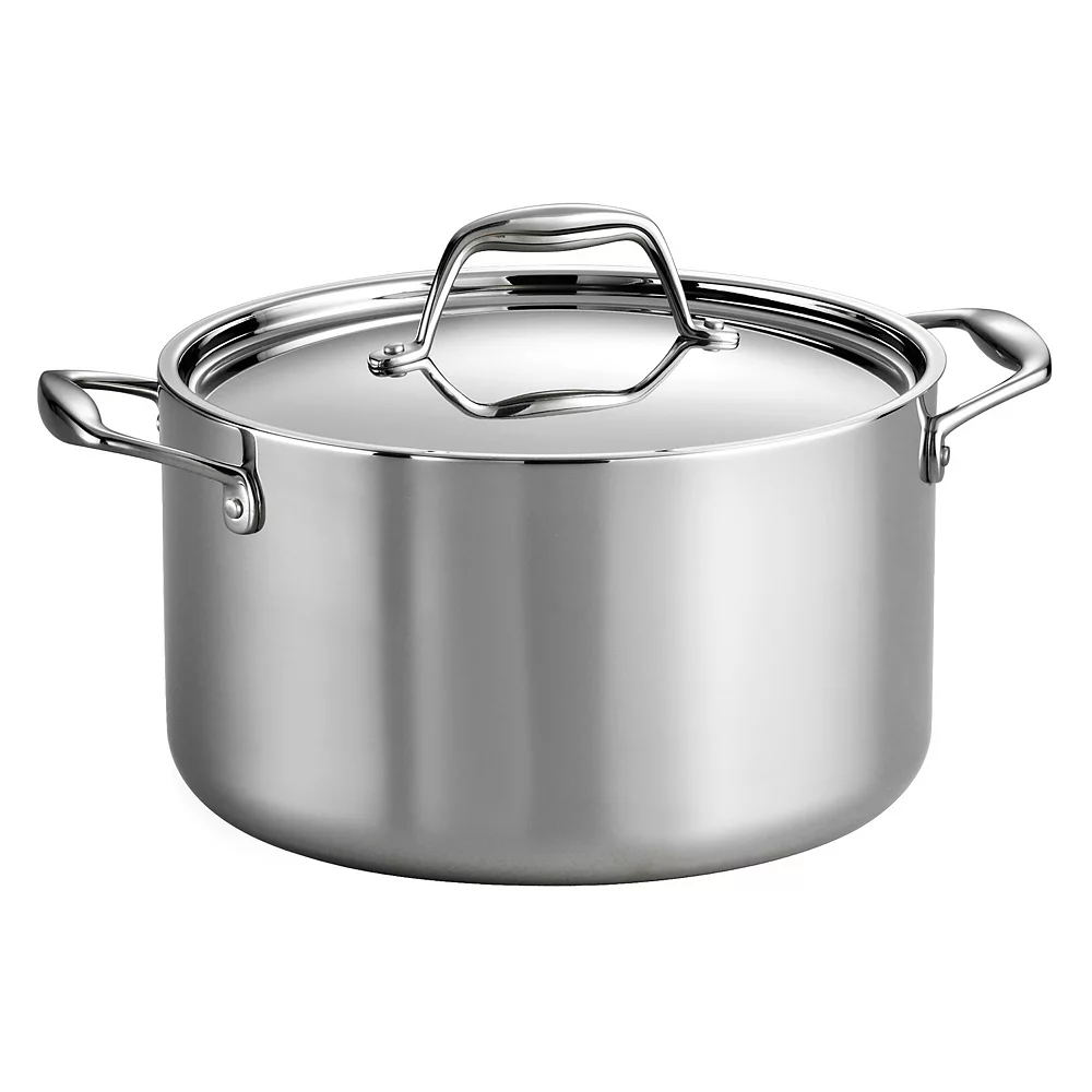 Tramontina Gourmet Tri-Ply Clad Stainless Steel 6-qt. Saucepot 3 Tramontina Gourmet Tri-Ply Clad Stainless Steel 6-qt. Saucepot