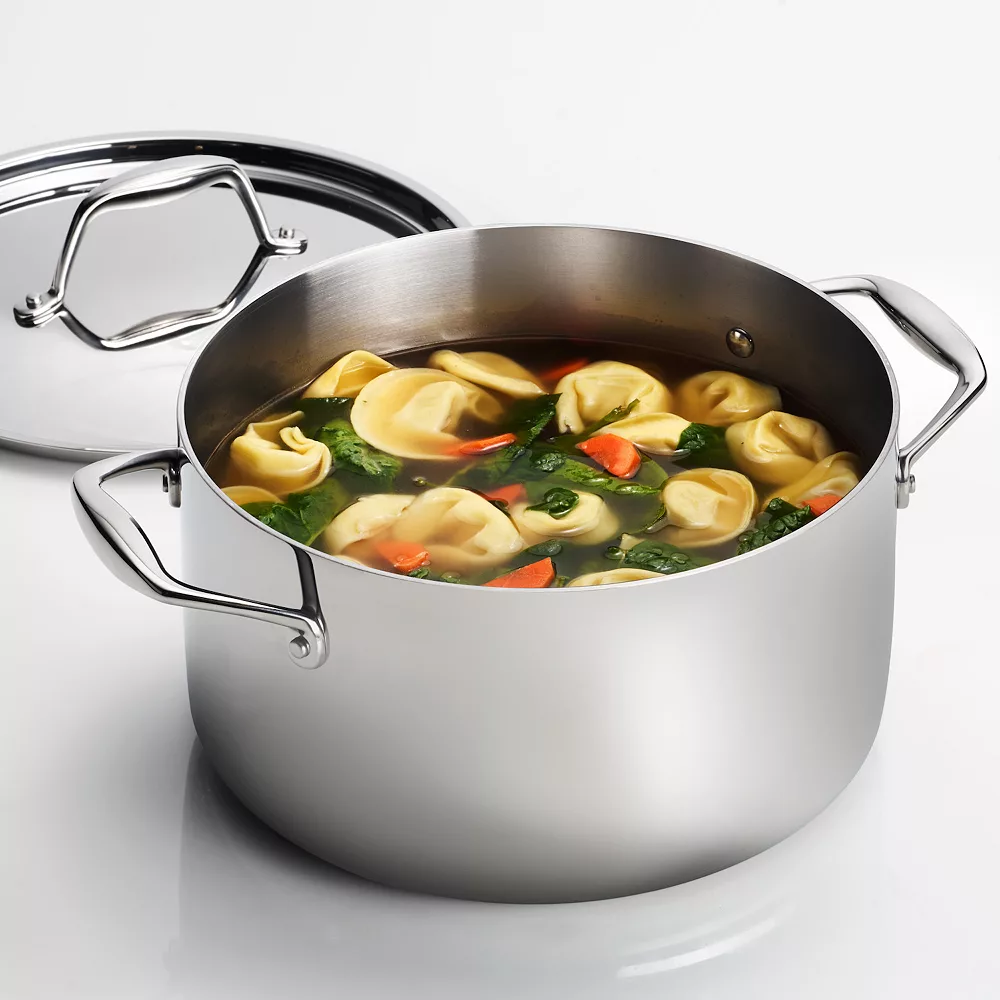 Tramontina Gourmet Tri-Ply Clad Stainless Steel 6-qt. Saucepot 5 Tramontina Gourmet Tri-Ply Clad Stainless Steel 6-qt. Saucepot - Image 3