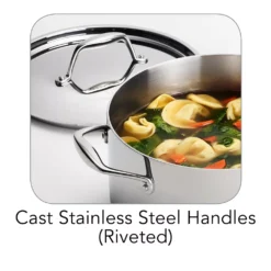 Tramontina Gourmet Tri-Ply Clad Stainless Steel 6-qt. Saucepot 13 Tramontina Gourmet Tri-Ply Clad Stainless Steel 6-qt. Saucepot -Tramontina 2070474 ALT5