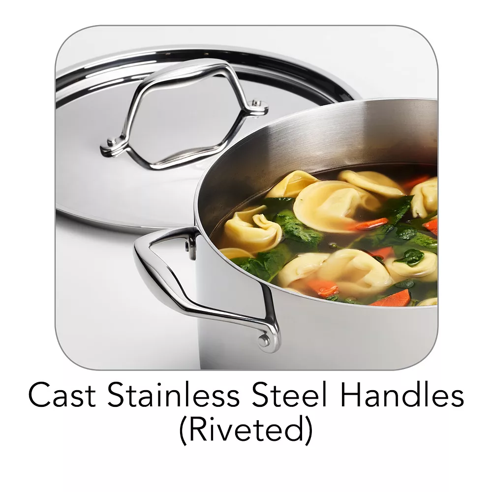 Tramontina Gourmet Tri-Ply Clad Stainless Steel 6-qt. Saucepot 8 Tramontina Gourmet Tri-Ply Clad Stainless Steel 6-qt. Saucepot - Image 6