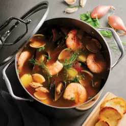 Tramontina Gourmet Tri-Ply Clad Stainless Steel 8-qt. Stockpot 10 Tramontina Gourmet Tri-Ply Clad Stainless Steel 8-qt. Stockpot -Tramontina 2070501 ALT2