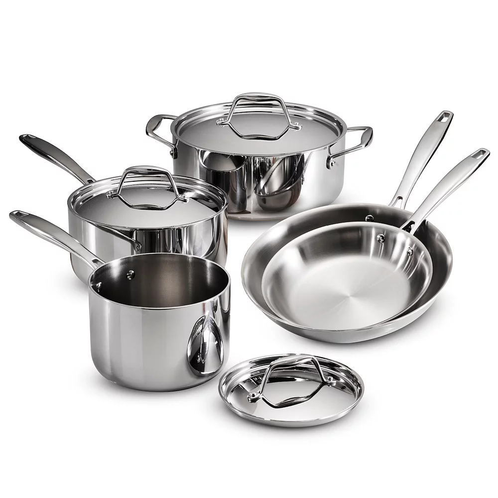 Tramontina Gourmet Tri-Ply 8-pc. Stainless Steel Cookware Set 3 Tramontina Gourmet Tri-Ply 8-pc. Stainless Steel Cookware Set