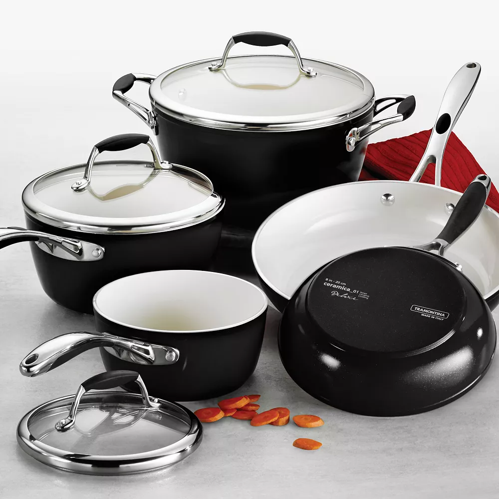 Tramontina Gourmet Ceramica 8-pc. Cookware Set 4 Tramontina Gourmet Ceramica 8-pc. Cookware Set - Image 2