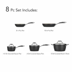 Tramontina Gourmet Ceramica 8-pc. Cookware Set 10 Tramontina Gourmet Ceramica 8-pc. Cookware Set -Tramontina 2073248 ALT2