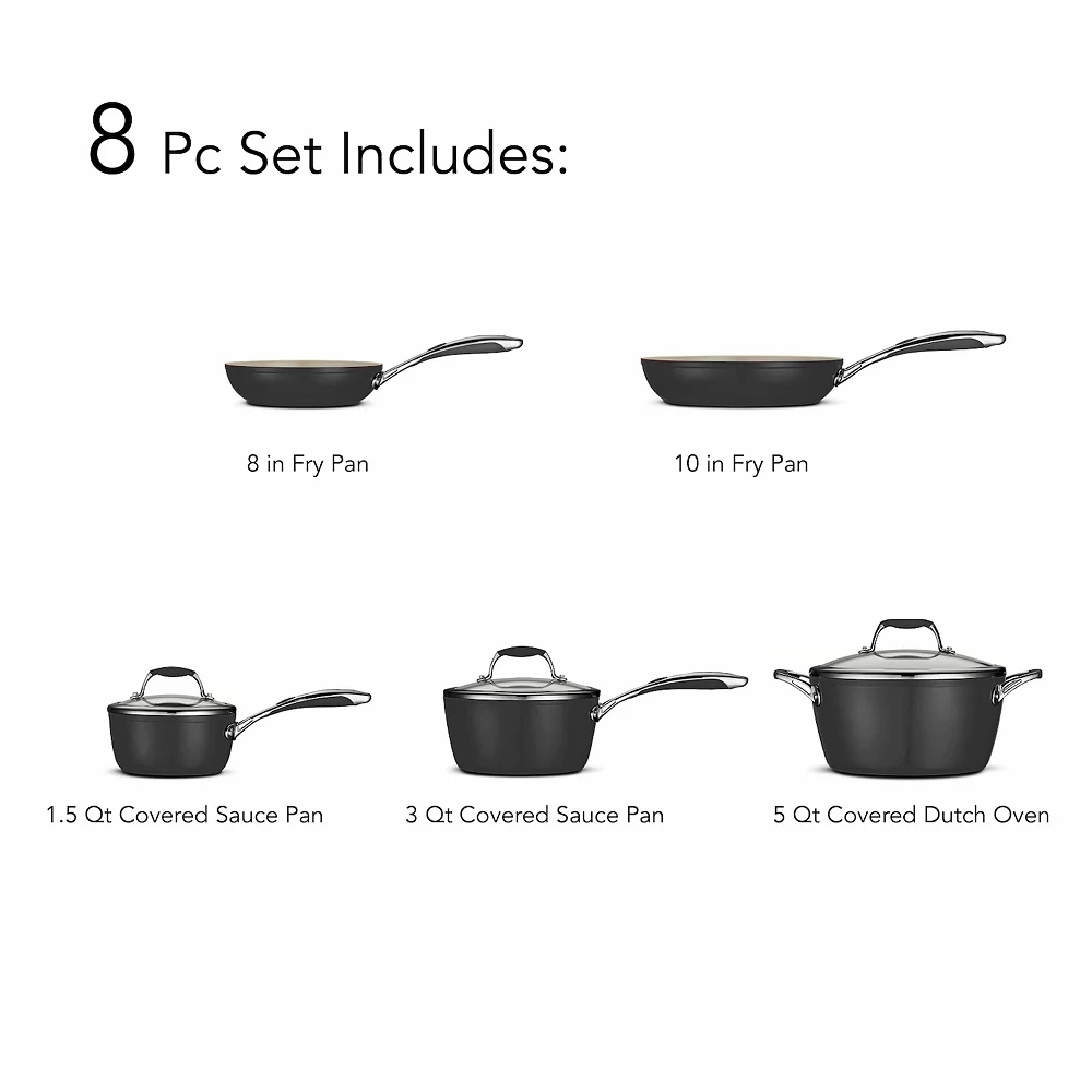 Tramontina Gourmet Ceramica 8-pc. Cookware Set 5 Tramontina Gourmet Ceramica 8-pc. Cookware Set - Image 3