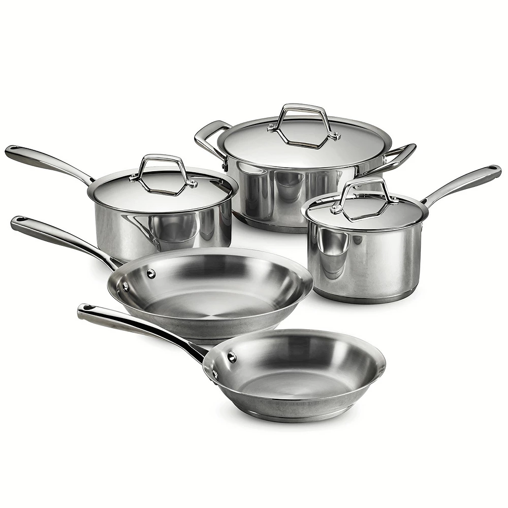 Tramontina Gourmet Prima Tri-Ply Stainless Steel 8-pc. Cookware Set 3 Tramontina Gourmet Prima Tri-Ply Stainless Steel 8-pc. Cookware Set