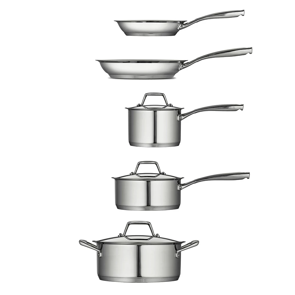 Tramontina Gourmet Prima Tri-Ply Stainless Steel 8-pc. Cookware Set 5 Tramontina Gourmet Prima Tri-Ply Stainless Steel 8-pc. Cookware Set - Image 3