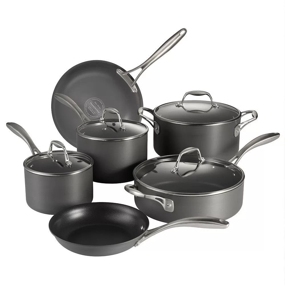 Tramontina Gourmet 10-pc. Hard-Anodized Aluminum Cookware Set 3 Tramontina Gourmet 10-pc. Hard-Anodized Aluminum Cookware Set