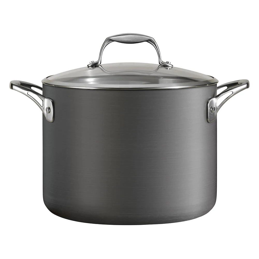 Tramontina 8-qt. Hard-Anodized Aluminum Covered Stock Pot 4 Tramontina 8-qt. Hard-Anodized Aluminum Covered Stock Pot - Image 2