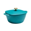 Tramontina Prisma 7-qt. Enameled Cast-Iron Covered Square Dutch Oven 2 Tramontina Prisma 7-qt. Enameled Cast-Iron Covered Square Dutch Oven -Tramontina 5749937 Blue