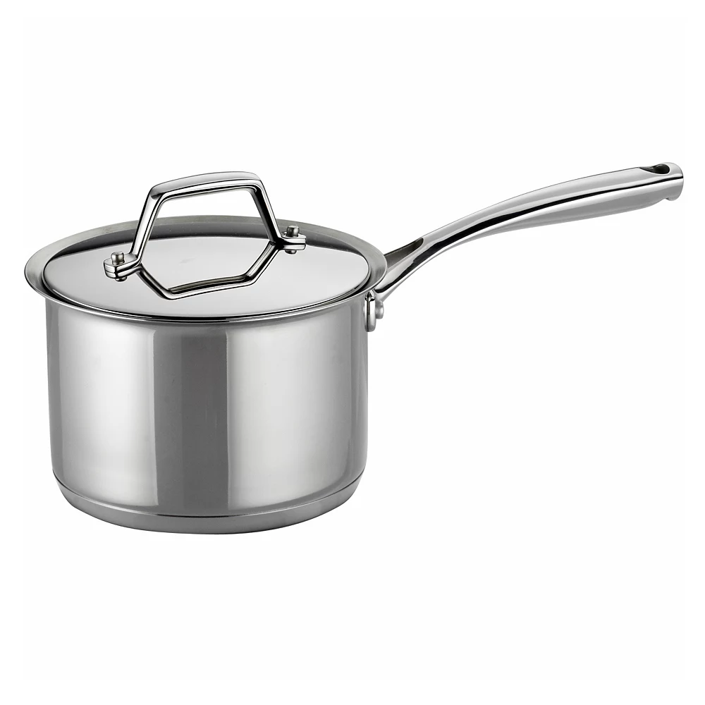 Tramontina Prima 2-qt. Stainless Steel Tri-Ply Covered Saucepan 3 Tramontina Prima 2-qt. Stainless Steel Tri-Ply Covered Saucepan