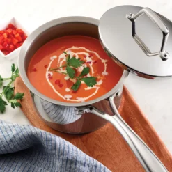 Tramontina Prima 2-qt. Stainless Steel Tri-Ply Covered Saucepan 10 Tramontina Prima 2-qt. Stainless Steel Tri-Ply Covered Saucepan -Tramontina 620436 ALT2