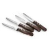 Tramontina Porterhouse 4 Pc Steak Knife Set - Rounded- Hardwood Handles 2 Tramontina Porterhouse 4 Pc Steak Knife Set - Rounded- Hardwood Handles -Tramontina 80000012PRM001G
