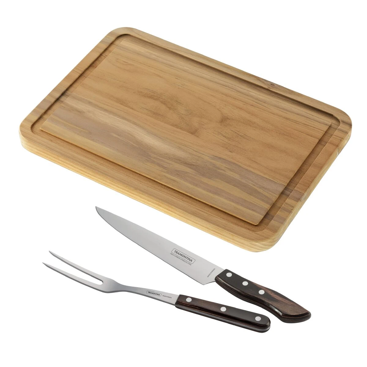 Tramontina Churrasco BBQ 3 Pc Carving And Cutting Board Set 4 Tramontina Churrasco BBQ 3 Pc Carving And Cutting Board Set - Image 2