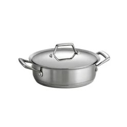 Tramontina 3 Qt Prima Stainless Steel Covered Casserole -Tramontina 80101003IXM001G