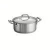 Tramontina 6 Qt Prima Stainless Steel Covered Sauce Pot 1 Tramontina 6 Qt Prima Stainless Steel Covered Sauce Pot -Tramontina 80101016PRM001G