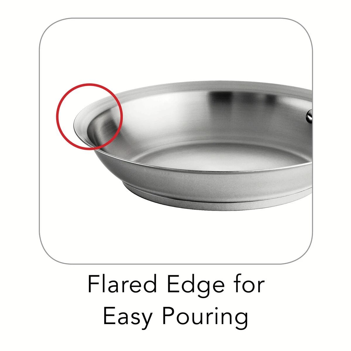 Tramontina 10 In Prima Stainless Steel Fry Pan 5 Tramontina 10 In Prima Stainless Steel Fry Pan - Image 3