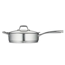 Tramontina 5 Qt Prima Stainless Steel Covered Deep Sauté Pan -Tramontina 80101022IXM002G