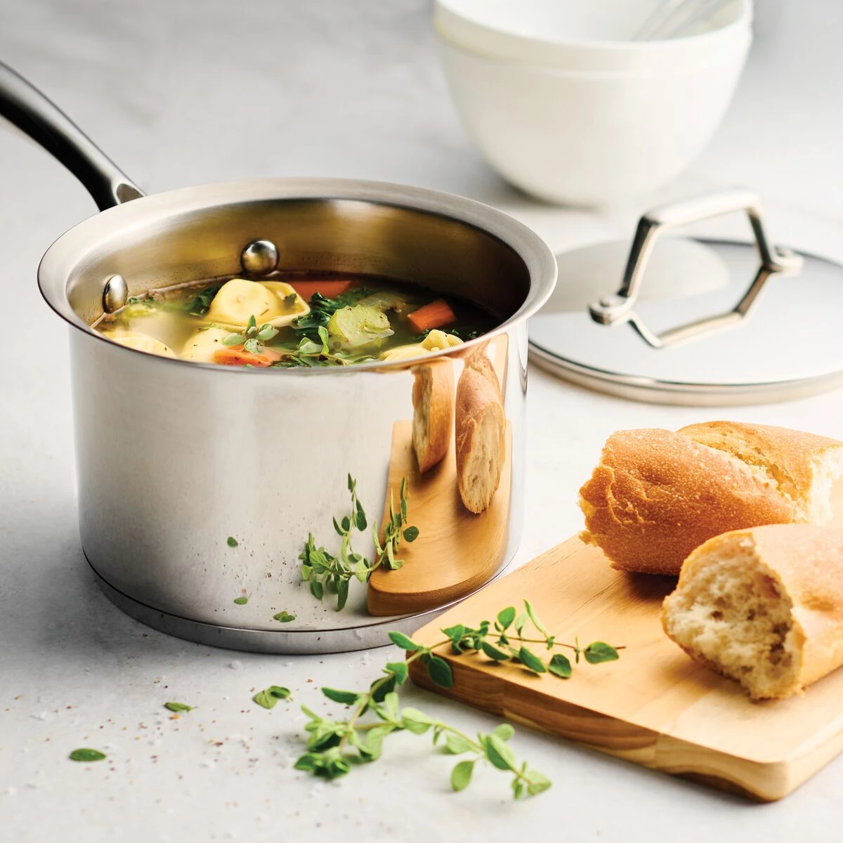 Tramontina 2 Qt Prima Stainless Steel Covered Sauce Pan 3 Tramontina 2 Qt Prima Stainless Steel Covered Sauce Pan