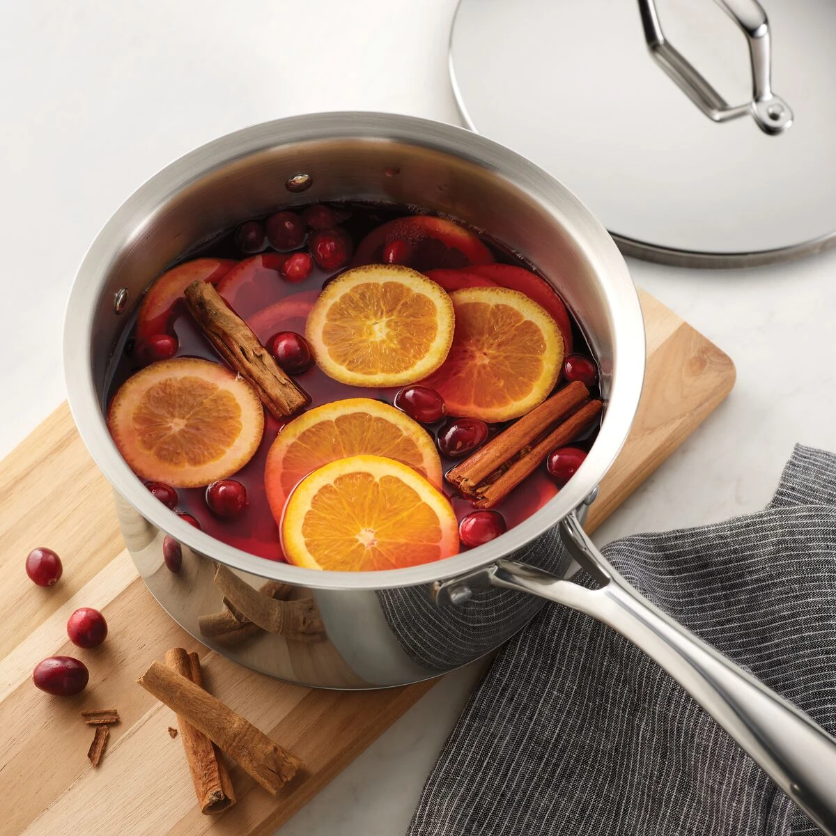 Tramontina 3 Qt Prima Stainless Steel Covered Sauce Pan 3 Tramontina 3 Qt Prima Stainless Steel Covered Sauce Pan