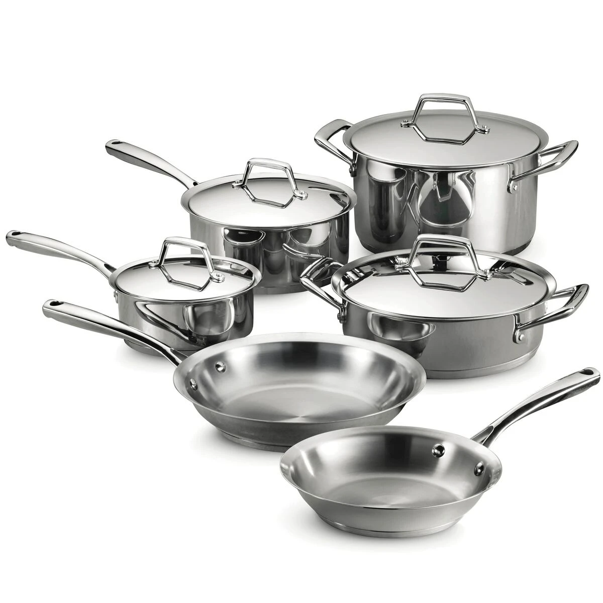 Tramontina Prima 10 Pc Stainless Steel Cookware Set 4 Tramontina Prima 10 Pc Stainless Steel Cookware Set - Image 2