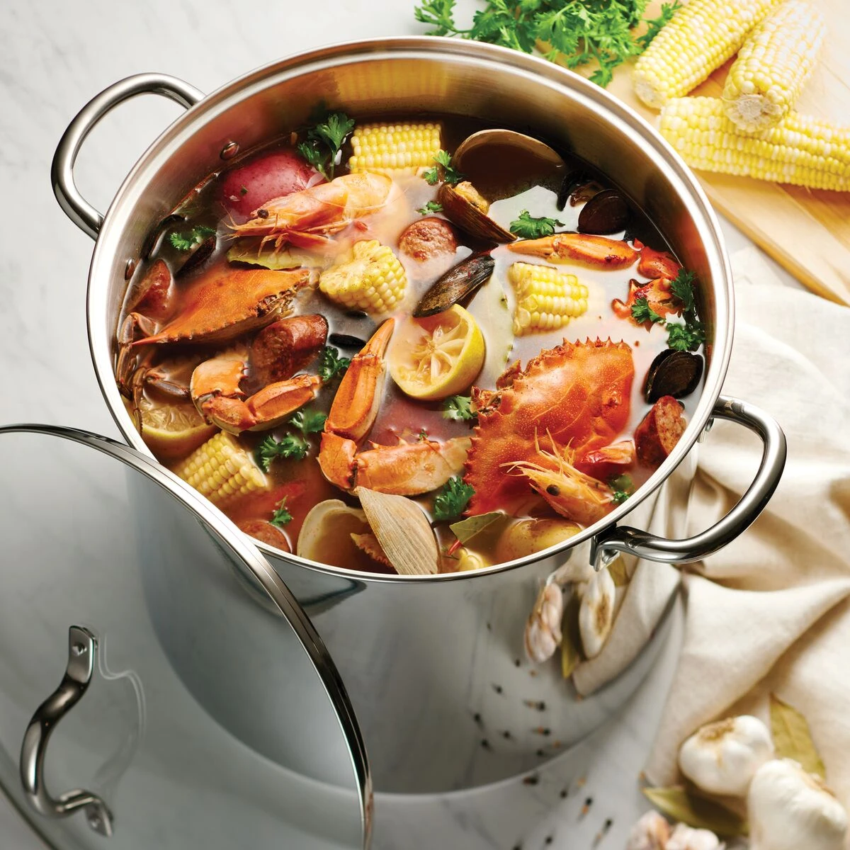 Tramontina 24 Qt Covered Stainless Steel Stock Pot 3 Tramontina 24 Qt Covered Stainless Steel Stock Pot