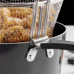 Tramontina 5.5 Qt Aluminum Deep Fryer With Helper Handle - Charcoal Gray 17 Tramontina 5.5 Qt Aluminum Deep Fryer With Helper Handle - Charcoal Gray -Tramontina 80106003IXM007G