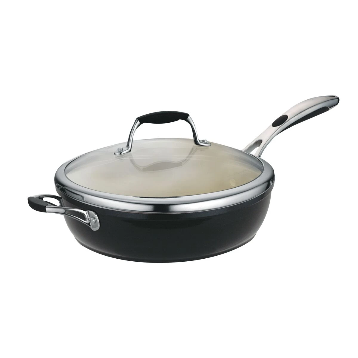 Tramontina 11 In Ceramic Covered Deep Skillet - Black 10 Tramontina 11 In Ceramic Covered Deep Skillet - Black - Image 8