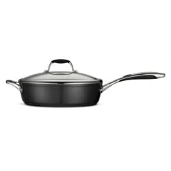 Tramontina 11 In Ceramic Covered Deep Skillet - Black 16 Tramontina 11 In Ceramic Covered Deep Skillet - Black -Tramontina 80110021IXM002G