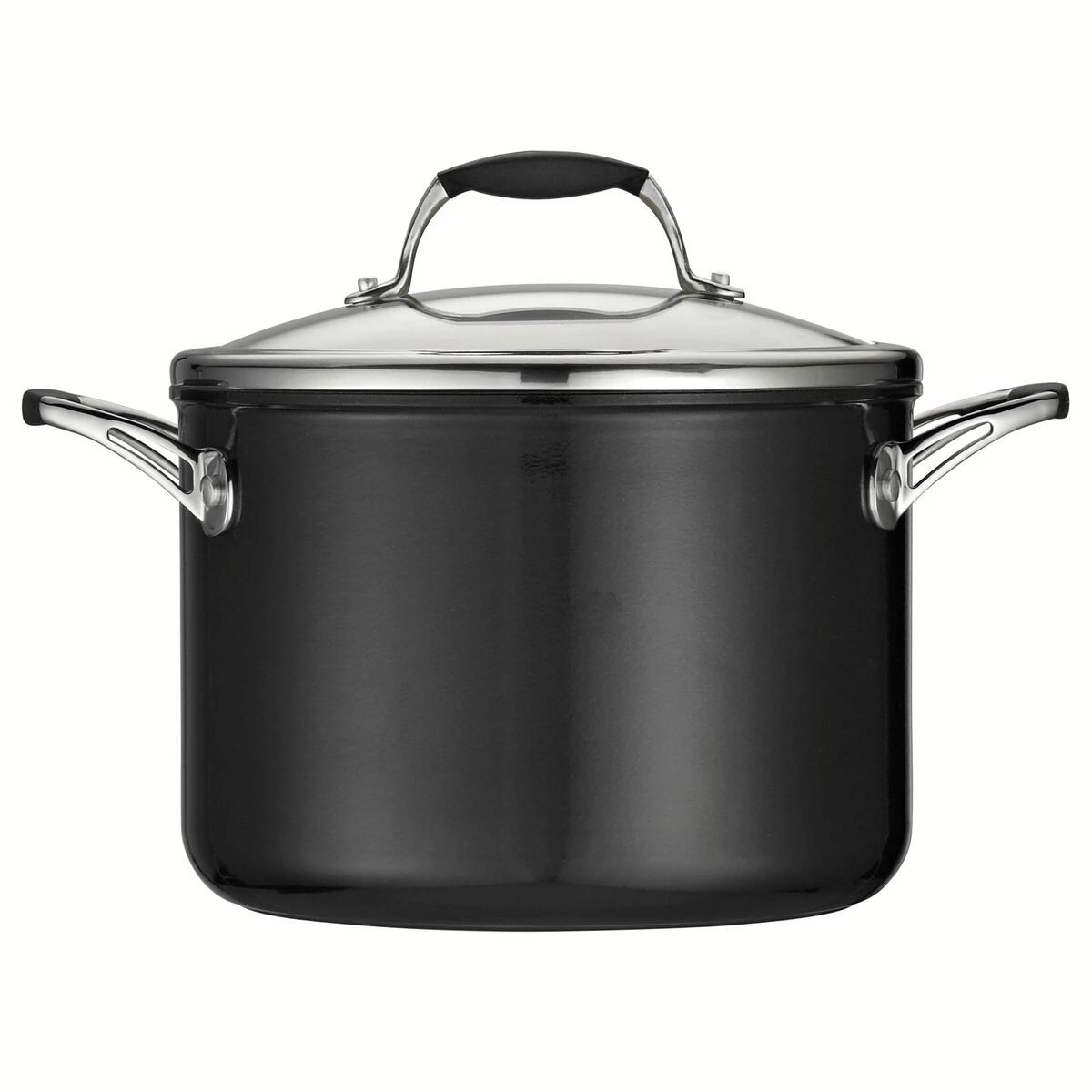 Tramontina 6 Qt Ceramic Covered Stock Pot - Black 4 Tramontina 6 Qt Ceramic Covered Stock Pot - Black - Image 2