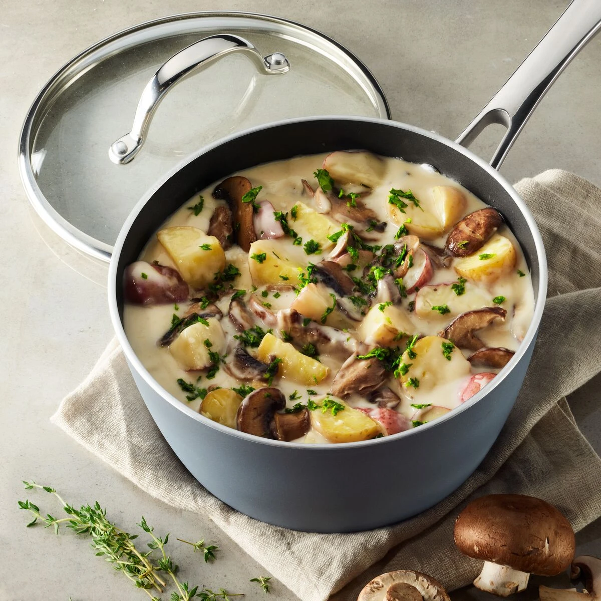 Tramontina 9 Pc Induction Nonstick Cookware Set - Slate Gray 9 Tramontina 9 Pc Induction Nonstick Cookware Set - Slate Gray - Image 7