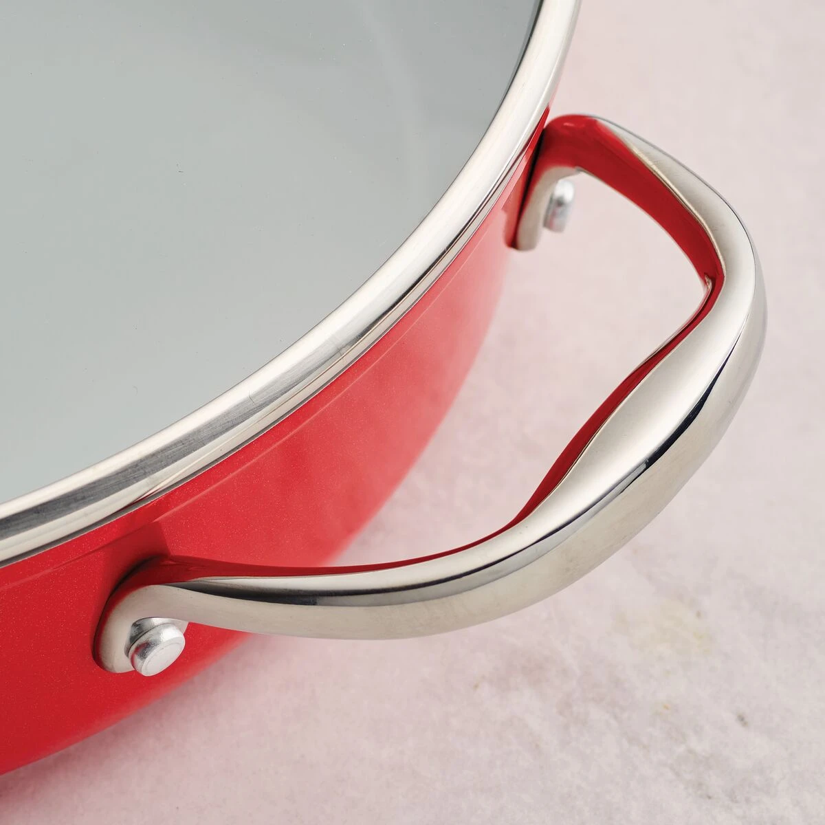 Tramontina 10 Pc Cold-Forged Induction Ceramic Cookware Set - Red 10 Tramontina 10 Pc Cold-Forged Induction Ceramic Cookware Set - Red - Image 8