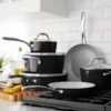 Tramontina 10 Pc Cold-Forged Induction Ceramic Cookware Set - Black -Tramontina 80110033PDM001G