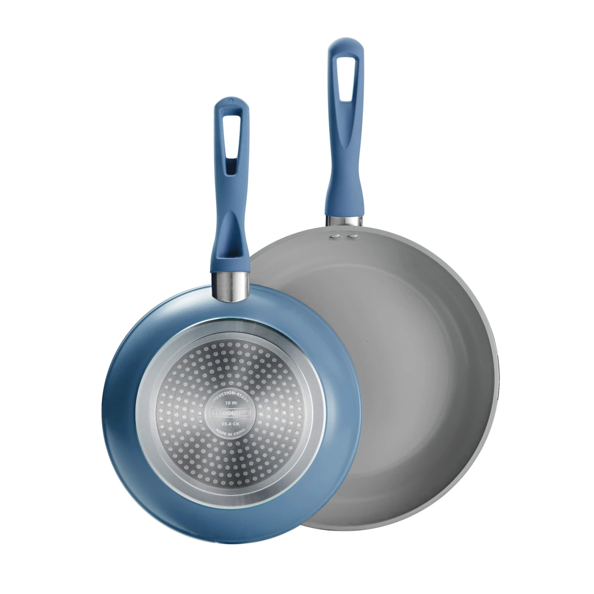 Tramontina 2 Pk 10 In And 12 In Aluminum Saute Pans - Blue 4 Tramontina 2 Pk 10 In And 12 In Aluminum Saute Pans - Blue - Image 2