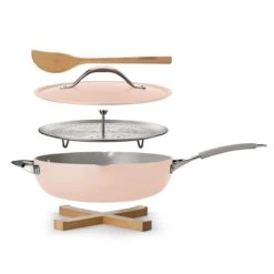 Tramontina All In One Plus Pan, 5 Qt Ceramic Non Stick - Blush Pink -Tramontina 80110086IXM001G