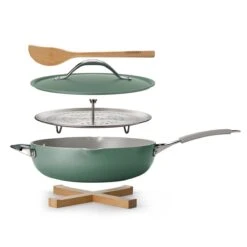 Tramontina All In One Plus Pan, 5 Qt Ceramic Non Stick - Sea Salt Green -Tramontina 80110087IXM001G