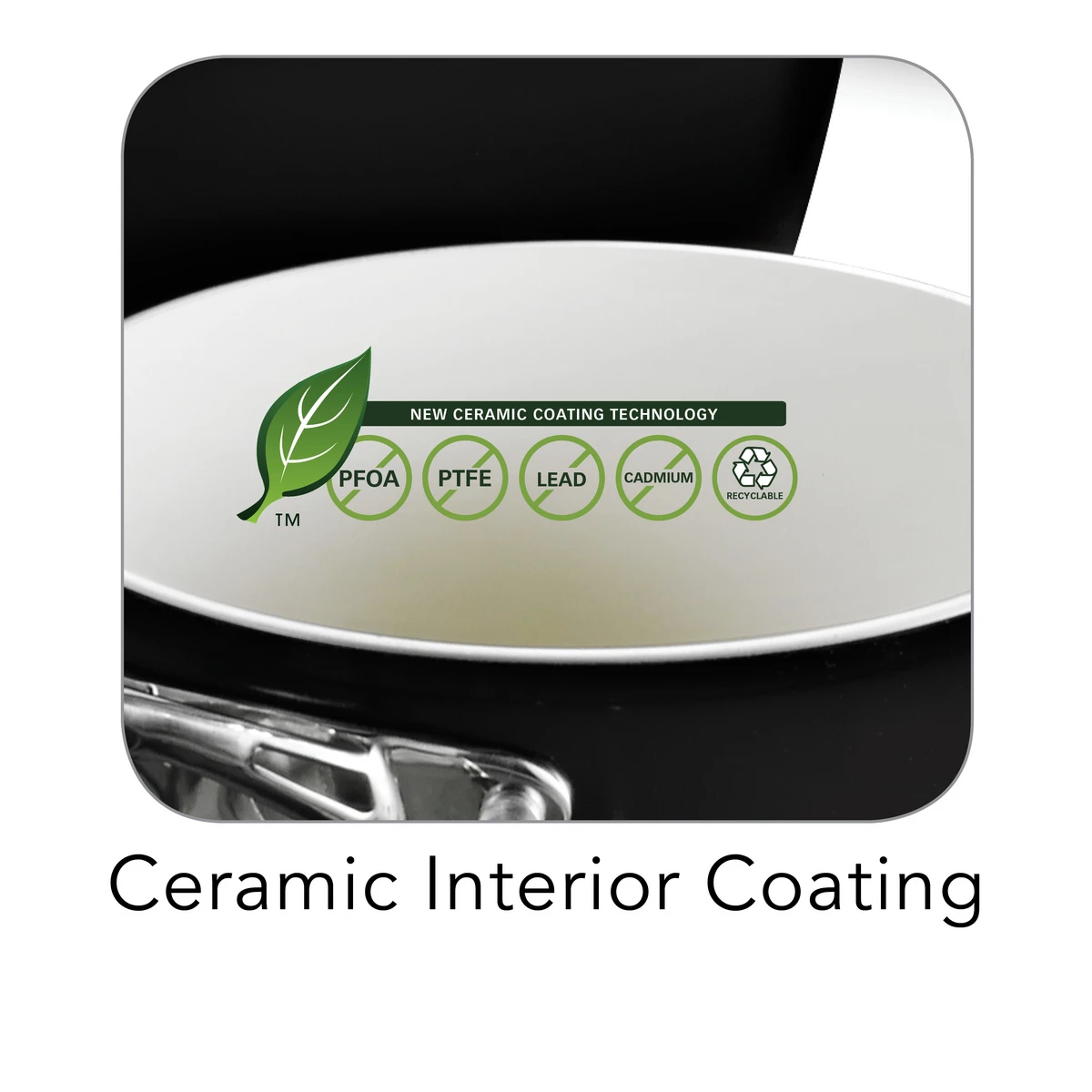 Tramontina 8 Pc Ceramic Cookware Set - Black 8 Tramontina 8 Pc Ceramic Cookware Set - Black - Image 6