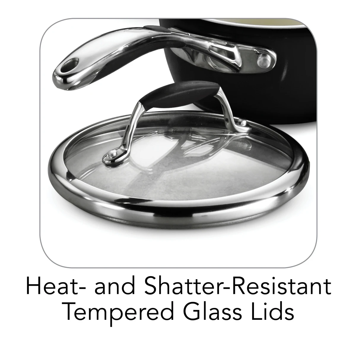 Tramontina 8 Pc Ceramic Cookware Set - Black 6 Tramontina 8 Pc Ceramic Cookware Set - Black - Image 4