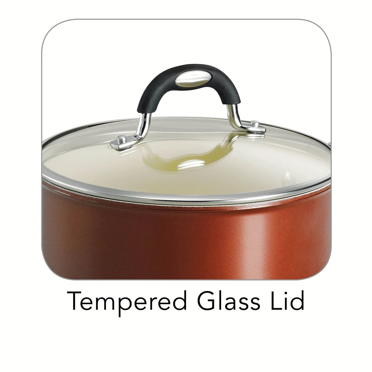 Tramontina Ceramica 8 Pc Cookware Set - Metallic Copper 7 Tramontina Ceramica 8 Pc Cookware Set - Metallic Copper - Image 5