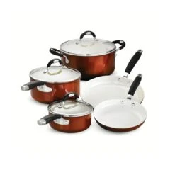 Tramontina Ceramica 8 Pc Cookware Set - Metallic Copper 9 Tramontina Ceramica 8 Pc Cookware Set - Metallic Copper -Tramontina 80110219IXM001G