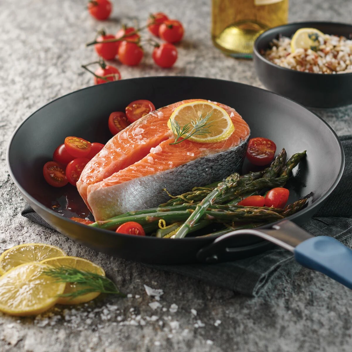 Tramontina 10 In Carbon Steel Fry Pan - With Silicone Grip 3 Tramontina 10 In Carbon Steel Fry Pan - With Silicone Grip