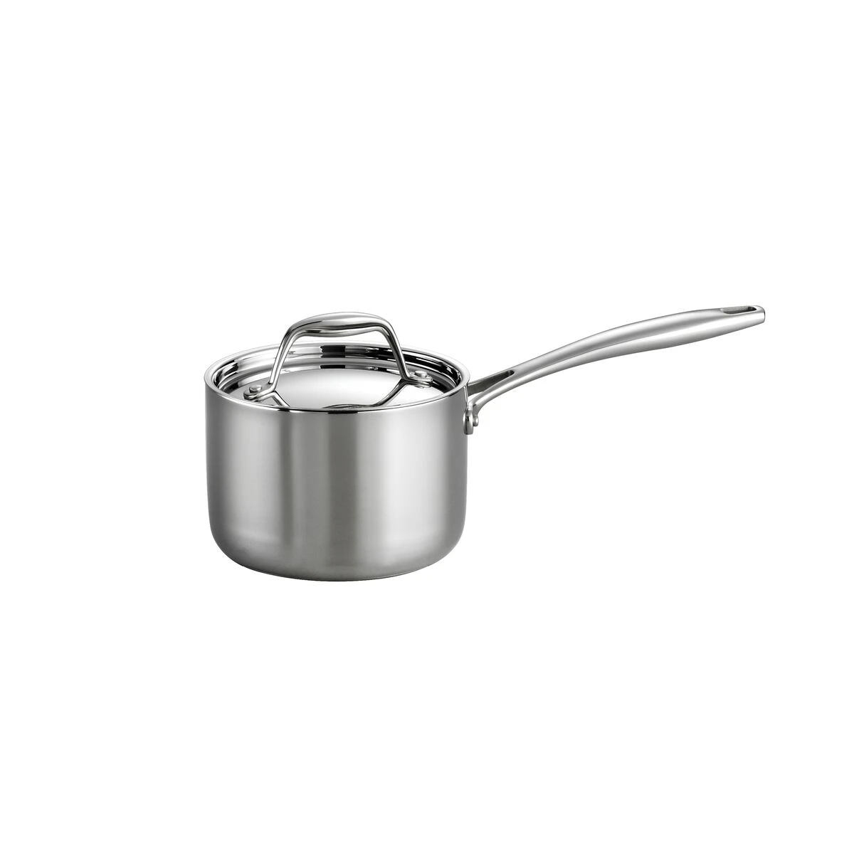Tramontina 1.5 Qt Tri-Ply Clad Stainless Steel Covered Sauce Pan 4 Tramontina 1.5 Qt Tri-Ply Clad Stainless Steel Covered Sauce Pan - Image 2