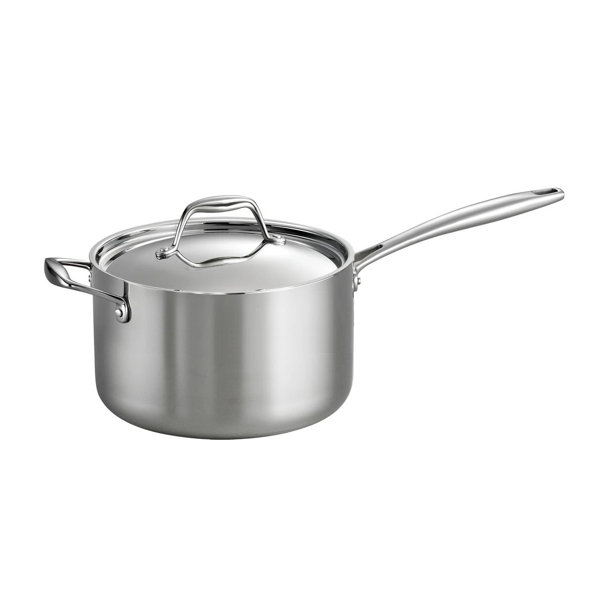 Tramontina 4 Qt Tri-Ply Clad Stainless Steel Covered Sauce Pan 10 Tramontina 4 Qt Tri-Ply Clad Stainless Steel Covered Sauce Pan - Image 8