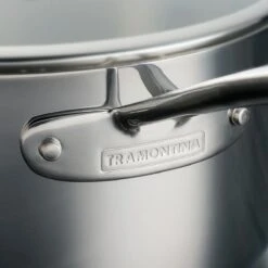 Tramontina Tri-Ply Clad 1.5 Qt Covered Stainless Steel Covered Sauce Pan - Glass Lid -Tramontina 80116032IXM004G